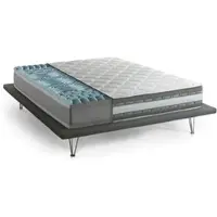 Talamo Italia Aksi - Matelas Simple, 190x90x27h cm Blanc, Déhoussable Fabriqué en Italie