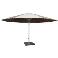 Mendler Parasol Meran Ii, Gastronomie, Parasol Pour Marché, Ø 5m, Poteau Alu,Blanc 28 Kg Crème-Beige Avec Support