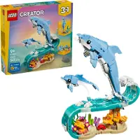LEGO Creator 3 en 1 Animaux Marins Dauphins 31385 Ensemble de Construction 542 Pièces 9 Ans