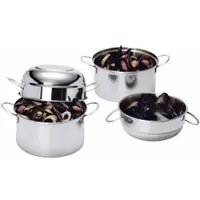 Contacto Marmite à moules pour env. 0,8 kg - 1 kg de moules, contenu : 2,50 litres