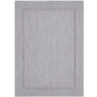 Carpetsale24 Tapis Intérieur Extérieur Tissage Plat Aspect Sisal avec Bordure Imperméable pour Cuisine Terrasse Salon, Taille: 140x200 cm