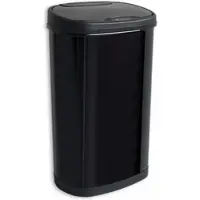 Rijoka Sensor Poubelle 50L - avec 2x compartiments 20L + 30L - Inox - Tri sélectif - Soft Close - Sans empreintes digitales - Design moderne - Noir