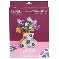 Graine Créative Kit Vase et Fleurs à Strasser Bleu