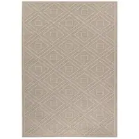 Carpetsale24 Tapis Intérieur Extérieur Style Scandinave Boho Uni Effet Haut Bas Imperméable Salon Balcon Terrasse, Taille: 240x340 cm