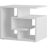 Decortie Labirent Table basse moderne blanche polyvalente 54 x 40 x 45 cm
