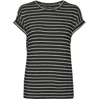 Vero Moda Pull Brianna À Rayures En Maille Fine Col Rond Femme Vero Moda
