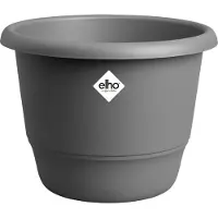 Elho Pot de Plante Rond Elho Amiga Anthracite Noir 47 cm