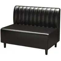 360Home Gastro banquette banquette de dîner canapé mobilier de restauration café bar restaurants hôtel aménagement chaise 120*65*85cm A28-91 Noir