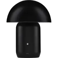 Lyora Lampe de table design Pois Noir rechargeable