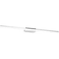 Ideal Lux Applique murale 345130 RIFLESSO à placer au-dessus d'un miroir, largeur 820 mm, LED, 19 W, 2150/1360 lm, 3000 K, indice de protection IP54, chrome
