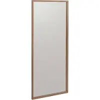 MCA Miroir HWC-P56, miroir mural miroir de vestiaire miroir d'entrée, 120x50x2cm verre bois massif chêne