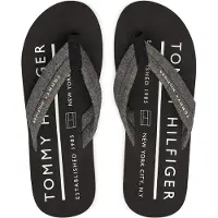 Tommy Hilfiger Tongs Chambray Noir
