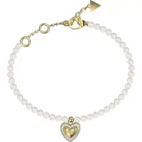 GUESS Bracelet 'Beloved' or / argent / blanc perle