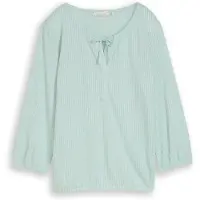 Tom Tailor 1050842 3/4 Sleeve Blouse Vert,Bleu L Femme