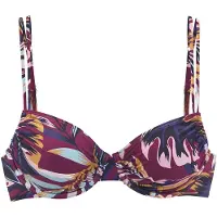 LASCANA Hauts de bikini mélange de couleurs / bordeaux