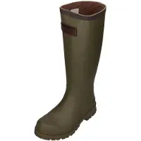 Woden Bottes en caoutchouc 'Le Waterproof' vert foncé