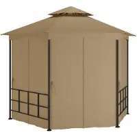 Syfax Belvédère avec parois 3,1x2,7 m Taupe