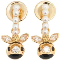 Swarovski Boucles d'oreilles or / noir / blanc