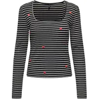 ONLY T-shirt 'ONLEMMA' rouge / noir / blanc