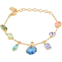 Swarovski Bracelet bleu / or / vert pastel / lavande