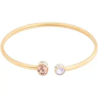 Swarovski Bracelet or / lavande / rose / transparent