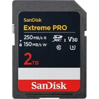 SanDisk Extreme PRO UHS-I (2000 Go, SDXC, U3, UHS-I), Carte mémoire, Noir
