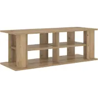 vidaXL Support TV 96 x 35 x 33,5 cm, imitation chêne artisanal, panneau de fibres de bois