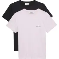 Calvin Klein Jeans T-shirt MONOLOGO CN 2 PACK TEE X2 femmes - Multicolore - EU XL