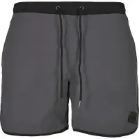 Urban Classics Shorts de bain gris foncé / noir