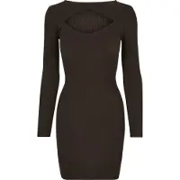 Urban Classics Robes en maille chocolat