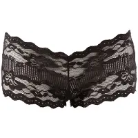 Cottelli - Culotte brésilienne en dentelle noire - lingerie sexy - L
