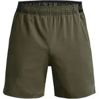 Under Armour Shorts tissés UA Vanish homme, 15 cm, vert olive Marine/Noir