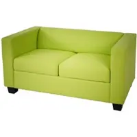 Mendler Canapé / sofa Lille, 2 places simili-cuir, vert clair