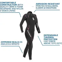 SCUBAPRO Definition 3 Mm Woman Diving Wetsuit Noir M Femme