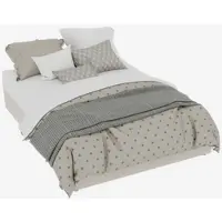 MODFU Lit Gigogne 140x200 cm - Lit Gigogne Enfant Avec Tiroir Couchage Supplémentaire, Prises et 2 Ports USB Intégrés, Sans Matelas, Bois Pin MDF - Blanc