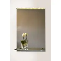 Amirro Miroir de salle de bains à LED Orion 50 x 70 cm avec étagère
