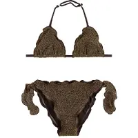 Sundek Mini Magnolia With Triangle Top And Bottom With Bows Bikini Marron 10 Years Fille