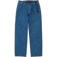 Gramicci - Jean à la coupe droite en coton biologique - Denim Pant Straight Fit Light Wash pour Homme en Nylon - Taille L - Bleu