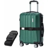 VERTICAL STUDIO "Silkström" 20" Bagage à main vert avec sangle de bagage GRATUITE