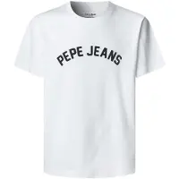 Pepe Jeans pour homme. PM5010295 T-shirt Gio blanc (XXL), Casuel, Coton, Manche courte