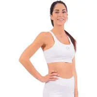 Givova Elastic Band High Support Sports Top Blanc L Femme