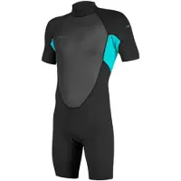 O'Neill Reactor-2 2 Mm Spring Short Sleeve Back Zip Shorty Noir 14 Years Enfants