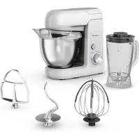 Moulinex Bake Partner QA521B25 robot de cuisine 1100 W 4,6 L Acier inoxydable, Blanc