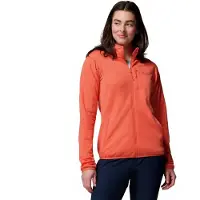 Columbia Essential Hike Grid Full Zip Fleece Orange XS Femme