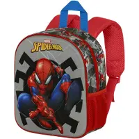 KARACTERMANIA Marvel Spiderman Sac à dos symbole 3D Elite, gris, 25 x 30 cm, volume 7 L