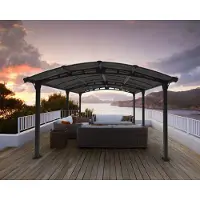 Canopia Gazebo de jardin 502x359cm gris anthracite - - 705533 - tucson