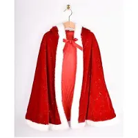 Den Goda Fen Velvet Junior Cape Rouge 3-8 Years Enfants