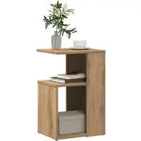 vidaXL Table d'appoint chêne artisanal 36x30x56 cm bois d'ingénierie