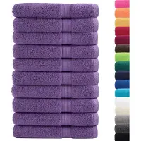 vidaXL Serviettes de qualité supérieure SOLUND 4 pcs violet 600 g/m²