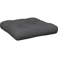 vidaXL Coussin de palette anthracite 58x58x10 cm tissu